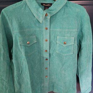 Denim & Co. Genuine Leather Jacket